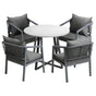 Livsip 5PCS Outdoor Dining Set Table & Lounge Chair