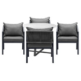 Livsip 5PCS Outdoor Dining Set Table Lounge Chair