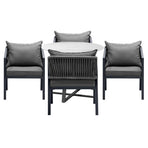 Livsip 5PCS Outdoor Dining Set Table & Lounge Chair