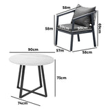Livsip 5PCS Outdoor Dining Set Table Lounge Chair