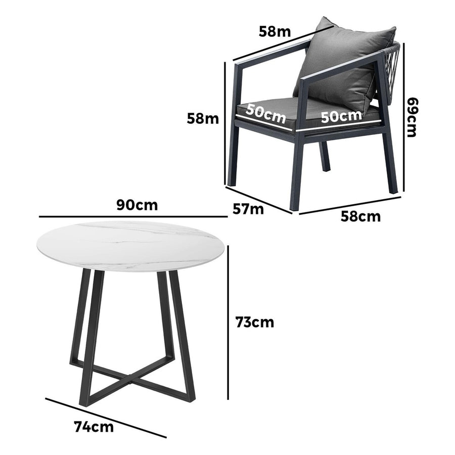 Livsip 5PCS Outdoor Dining Set Table & Lounge Chair
