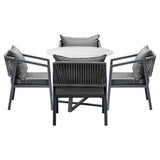 Livsip 5PCS Outdoor Dining Set Table Lounge Chair