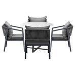 Livsip 5PCS Outdoor Dining Set Table & Lounge Chair