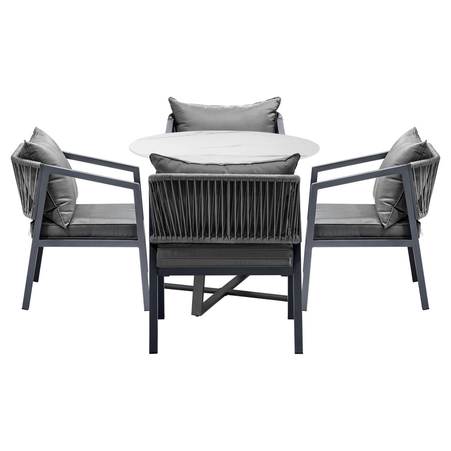 Livsip 5PCS Outdoor Dining Set Table & Lounge Chair