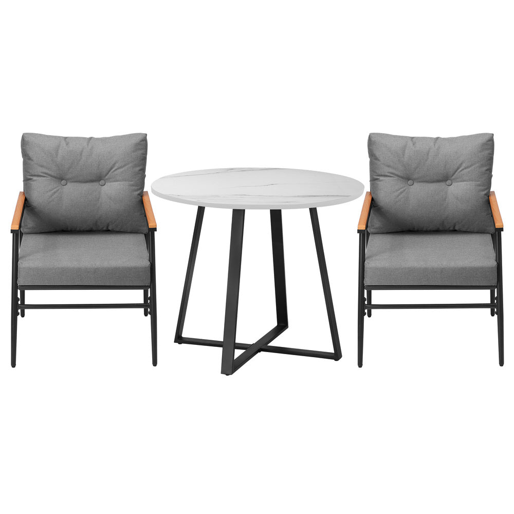 Livsip Outdoor Dining Set 3PCS Garden Lounge Setting
