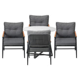 Livsip Outdoor Dining Set 5PCS Garden Lounge Setting