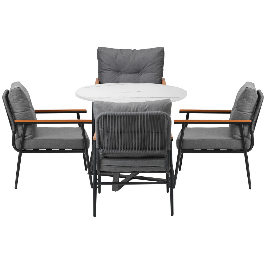 Livsip Outdoor Dining Set 5PCS Garden Lounge Setting
