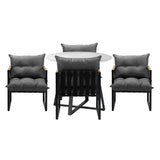Livsip Outdoor Dining Set 4 Seater Sintered Stone Table