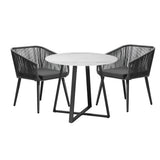 Livsip 3x Outdoor Dining Set Sintered Stone Table Bistro Set