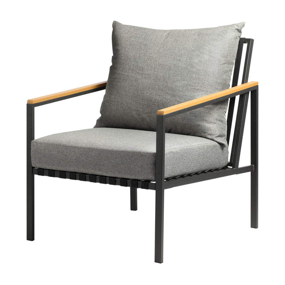 Livsip 3PCS Outdoor Dining Set Table&Sofa Chairs
