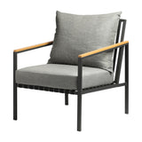 Livsip 5PCS Outdoor Dining Set Table&Sofa Chairs - Side View