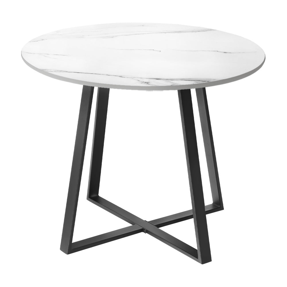 Livsip 3PCS Outdoor Dining Set 90cm Table Lounge Chairs