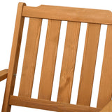 Livsip Outdoor Patio Set Solid Wood Chair&Table 5PC - 45-Degree Angle
