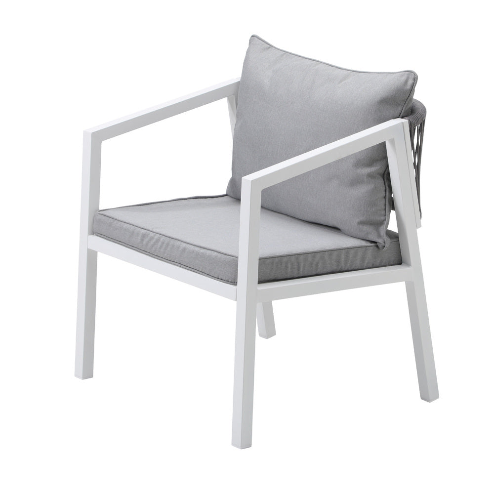 Livsip Outdoor Dining Set Bistro Setting 3PCS White