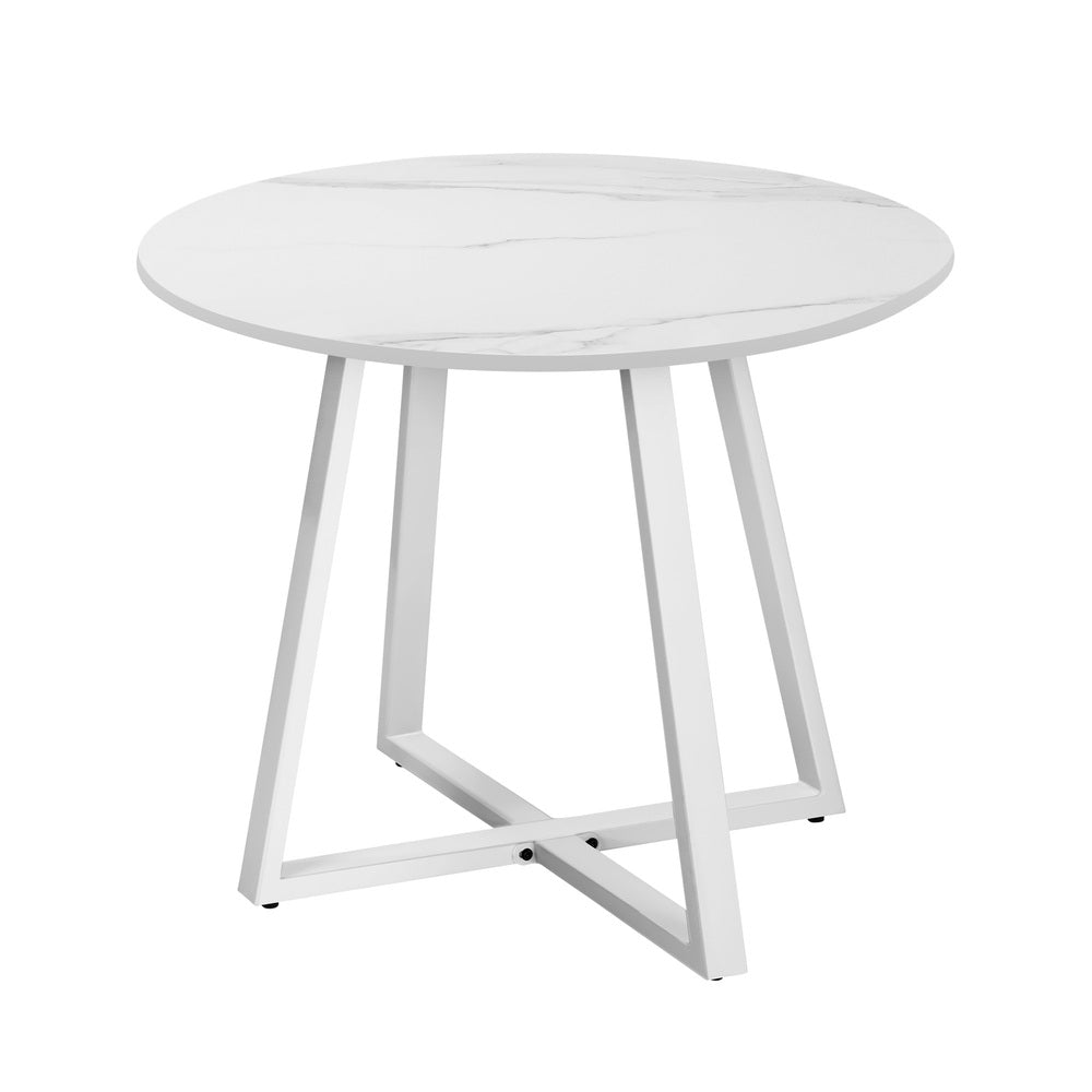 Livsip Outdoor Dining Set 3PCS Round Table Rattan Chair