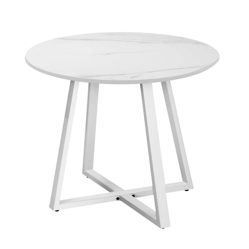 Livsip Outdoor Dining Set 5PCS Round Table Rattan Chair