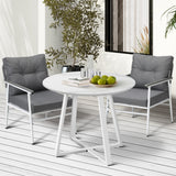 Livsip Outdoor Dining Set Patio Setting 2 Seater Round Table