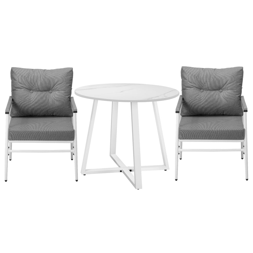 Livsip Outdoor Dining Set Patio Setting 2 Seater Round Table