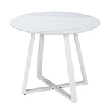 Livsip 3PCS Outdoor Dining Set Table&Chairs Bistro Set - Side View