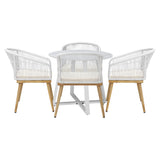 Livsip 5PCS Outdoor Dining Set Table&Chairs Bistro Set