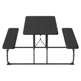 Gardeon 3 PCS Outdoor Furniture Dining Set Lounge Setting Patio HDPE Bench