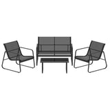 Gardeon Outdoor Sofa Set Lounge Setting Textilene Table and Chairs Garden Patio Furniture