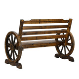 Gardeon Wooden Garden Bench Seat Outdoor Furniture Wagon Chair Patio Lounge - Top-Down View