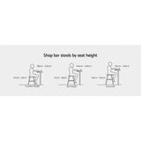 Gardeon 2x Outdoor Bar Stools Rattan Nature - 45-Degree Angle