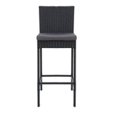 Gardeon 4-Piece Outdoor Bar Stools Dining Chair Bar Stools Rattan Furniture - Side View