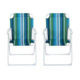 Gardeon Outdoor Chairs Folding Camping Chair Steel Portable Patio Furniture - Side View