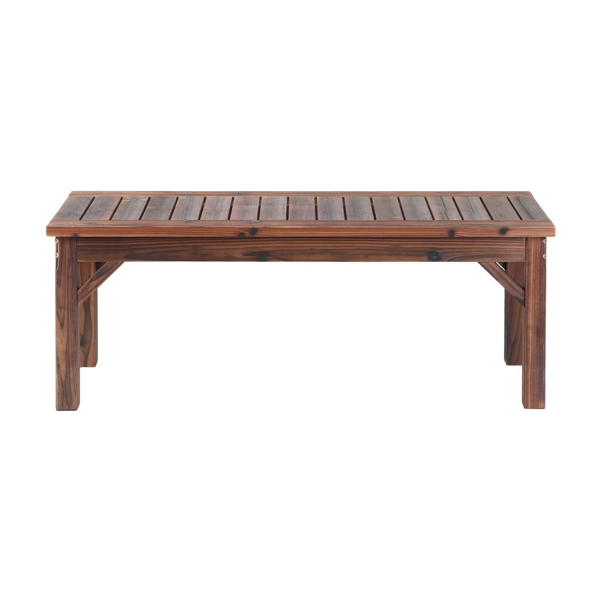 Gardeon Garden Benches Garden Seating Backless Timber Seat 120cm Brown