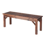 Gardeon Garden Benches Garden Seating Backless Timber Seat 120cm Brown - Extra Image