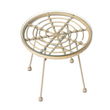 Gardeon 3PC Outdoor Bistro Set Patio Furniture Rope Setting Chairs Table Beige - Side View