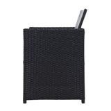 Gardeon 2PC Outdoor Dining Chairs Patio Furniture Wicker Garden Cushion Hugo - Top-Down View