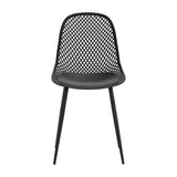 Gardeon 4PC Outdoor Dining Chairs PP Lounge Chair Patio Garden Furniture Black