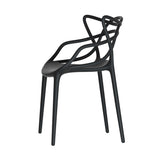 Gardeon 4PC Outdoor Dining Chairs PP Portable Stackable Chair Patio Furniture - Top-Down View