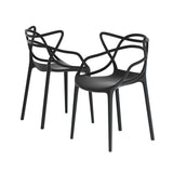 Gardeon 4PC Outdoor Dining Chairs PP Portable Stackable Chair Patio Furniture - 45-Degree Angle