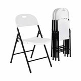 Gardeon 4PC Outdoor Dining Chairs PP Folding Chair Patio Garden Furniture White - Extra Image