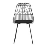 Gardeon 2PC Outdoor Dining Chairs Steel Lounge Chair Patio Garden Furniture - Side View