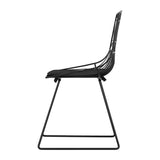 Gardeon 2PC Outdoor Dining Chairs Steel Lounge Chair Patio Garden Furniture - Top-Down View