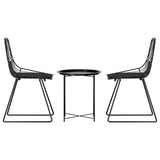 Gardeon 3PC Outdoor Bistro Set Patio Furniture Lounge Chairs Table Garden - Top-Down View