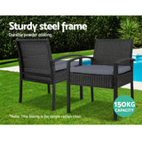 Gardeon Outdoor Dining Chairs Patio Furniture Rattan Lounge Chair Cushion Felix - Extra Image