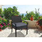 Gardeon Outdoor Dining Chairs Patio Furniture Rattan Lounge Chair Cushion Felix - Extra Image