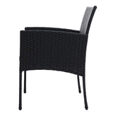 Gardeon 2PC Outdoor Dining Chairs Patio Furniture Rattan Lounge Chair XL Ezra - Top-Down View