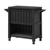Gardeon Outdoor Storage Cabinet Box 80L Ice Bucket Cooler Rolling Serving Cart Kitchen Trolley - Side View