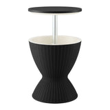 Gardeon Outdoor Bar Table Portable Ice Bucket Cooler 30L Adjustable Top Black - Extra Image