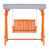Gardeon Swing Chair Wooden Garden Bench Canopy 2 Seater Outdoor Furniture - Side View