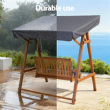 Gardeon Swing Chair Wooden Garden Bench Canopy 2 Seater Outdoor Furniture - Rear View