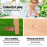 Keezi Kids Outdoor Table and Chairs Picnic Bench Set Children Wooden - 45-Degree Angle