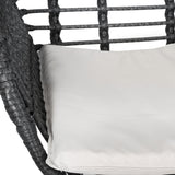 Gardeon 3PC Outdoor Furniture Bistro Set Lounge Setting Table Chairs Cushion Patio Grey - Rear View